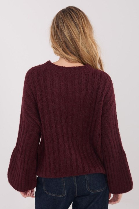 Sweter Damski Model MI-SW-1215.97 Bordo - Italy Moda