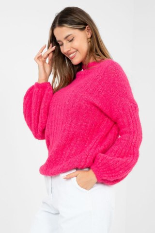 Sweter Damski Model MI-SW-9642.01 Fuksja - Italy Moda