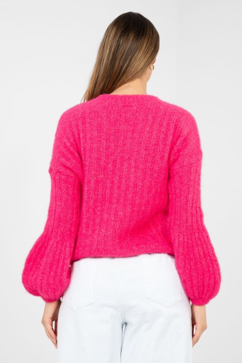 Sweter Damski Model MI-SW-9642.01 Fuksja - Italy Moda