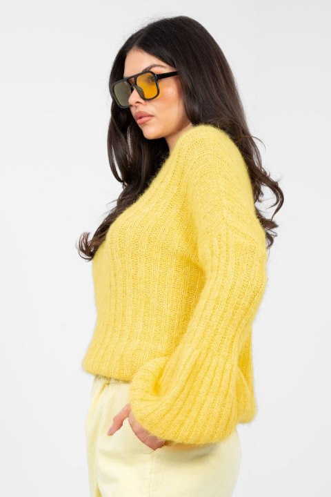 Sweter Damski Model MI-SW-9642.01 Yellow - Italy Moda
