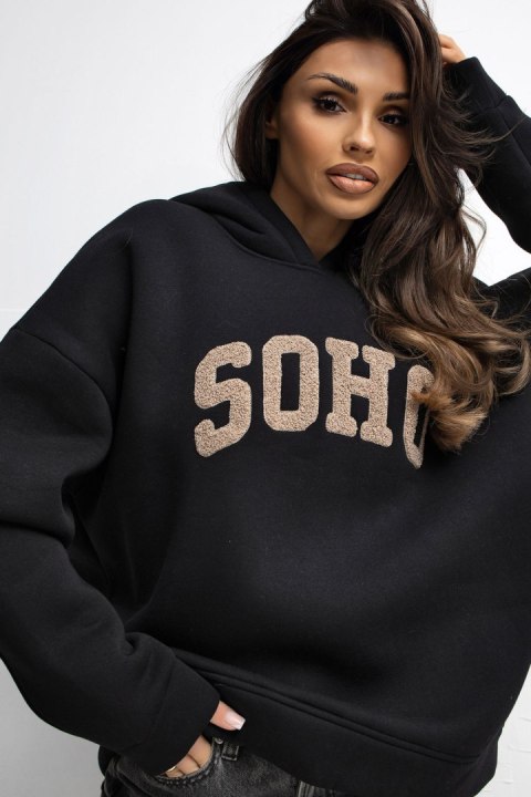 Bluza Damska Model RV-BL-A1043.17 Black - Rue Paris