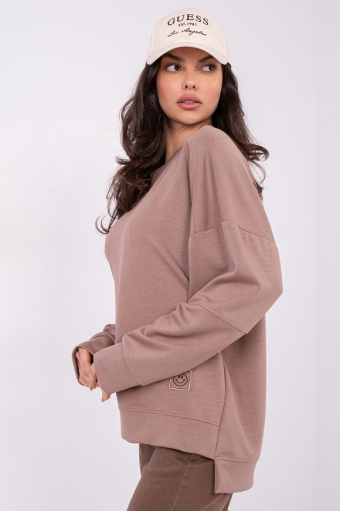 Bluza Damska Model RV-BL-A1063.96 Dark Beige - Rue Paris