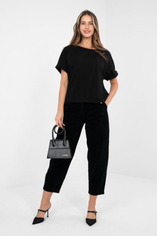 Bluzka Model RV-BZ-A1185.19 Black - Rue Paris