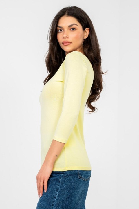 Bluzka Model RV-BZ-A1190.16 Light Yellow - Rue Paris