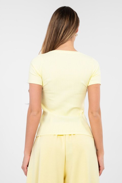 Bluzka Model RV-BZ-A1191.77 Light Yellow - Rue Paris