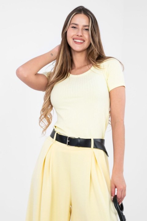 Bluzka Model RV-BZ-A1191.77 Light Yellow - Rue Paris