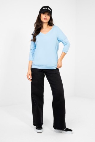 Bluzka Model RV-BZ-A1192.71 Light Blue - Rue Paris