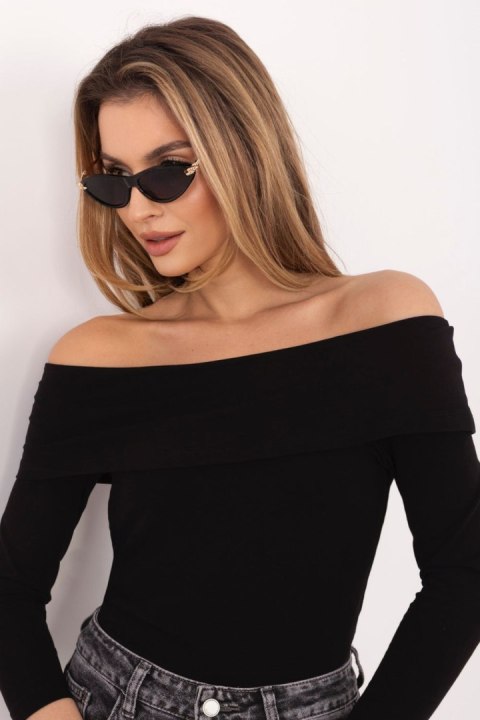 Bluzka Model RV-BZ-A1194.25 Black - Rue Paris