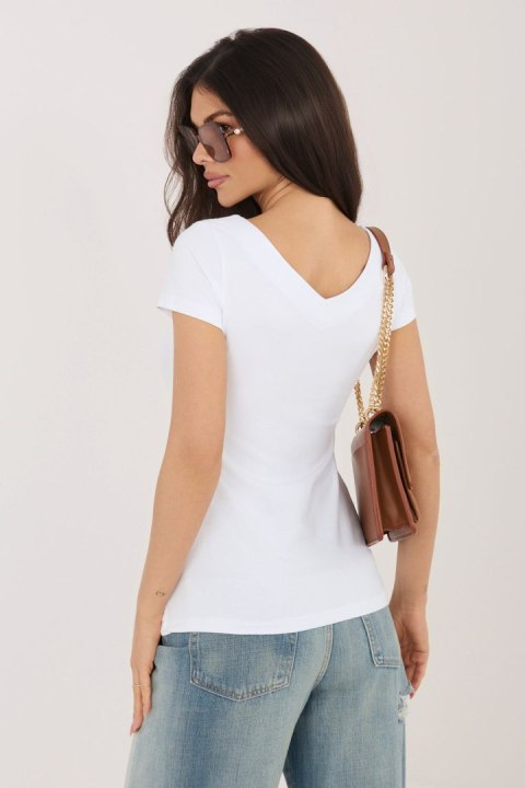 Bluzka Model RV-BZ-A1267.08 White - Rue Paris