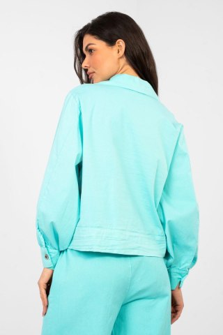 Koszula Damska Model IT-KR-FL10071.50 Turkus - Rue Paris