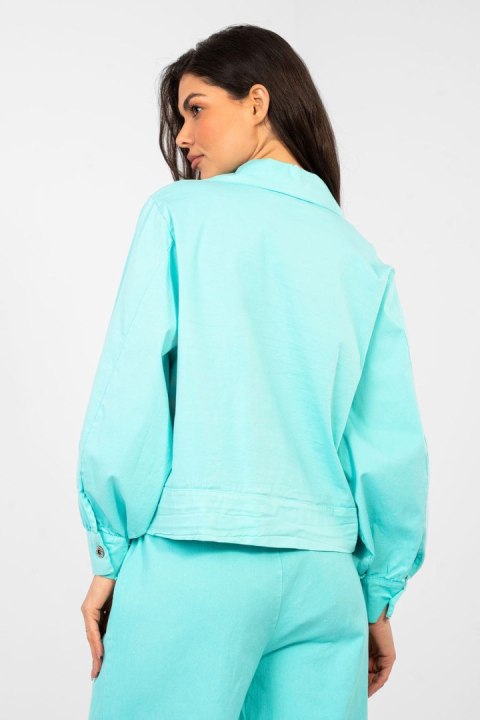 Koszula Damska Model IT-KR-FL10071.50 Turkus - Rue Paris