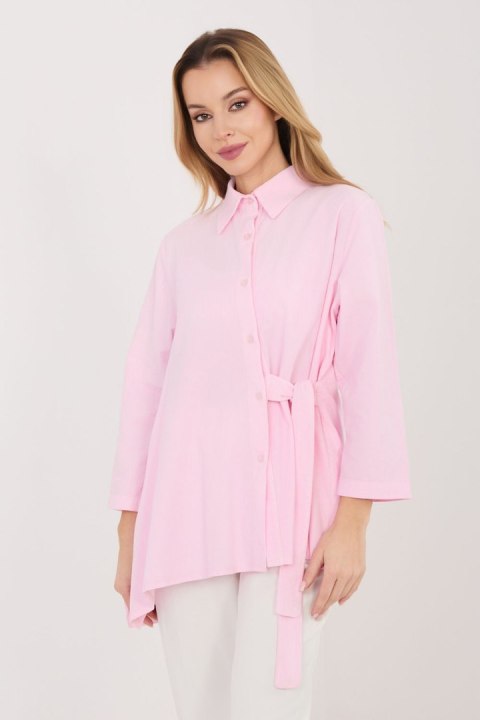 Koszula Damska Model IT-KS-FL10188.27 Light Pink - Rue Paris