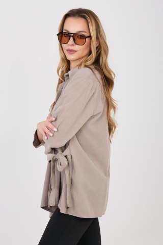 Koszula Damski Model IT-KS-FL10188.27 Dark Beige - Rue Paris