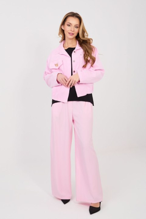 Kurtka Damska Model IT-KR-FL10163.10 Light Pink - Rue Paris