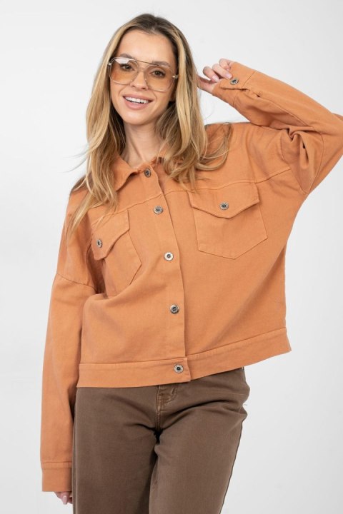 Kurtka Damska Model IT-KR-FL9568.29P Dark Orange - Rue Paris