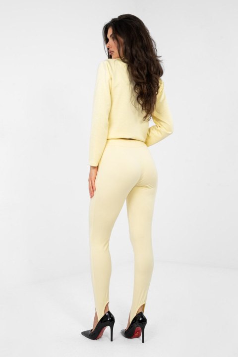 Legginsy Model MI-SP-K22.65 Light Yellow - Rue Paris