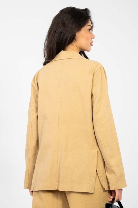 Marynarka Model IT-MA-FL7703.49 Camel - Rue Paris