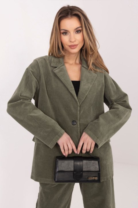 Marynarka Model IT-MA-FL9958.90 Khaki - Rue Paris