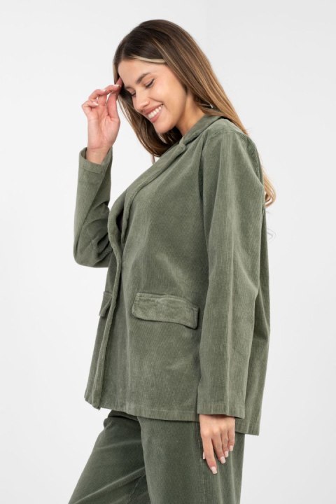 Marynarka Model IT-MA-FL9958.90 Khaki - Rue Paris