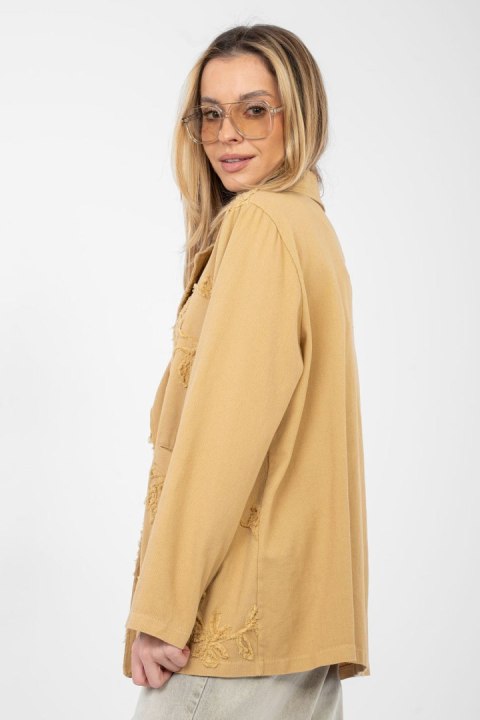 Marynarka Model IT-MA-FL9992.97 Camel - Rue Paris