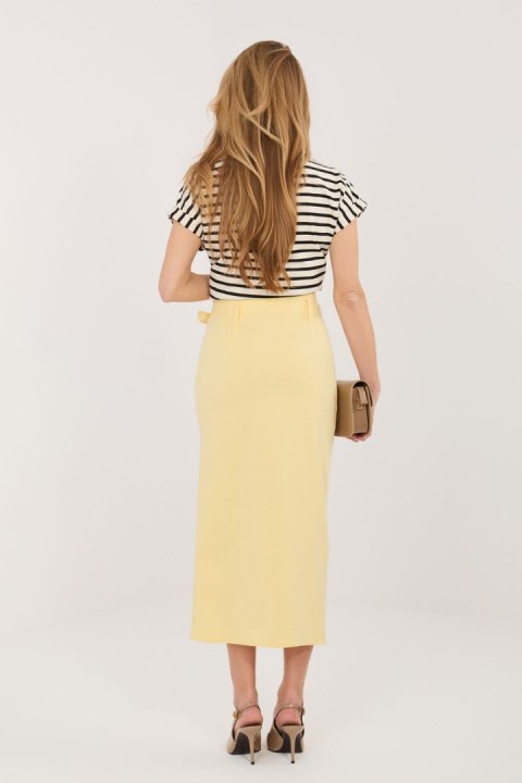 Spódnica Model IT-SD-FL7393-1.16 Light Yellow - Rue Paris