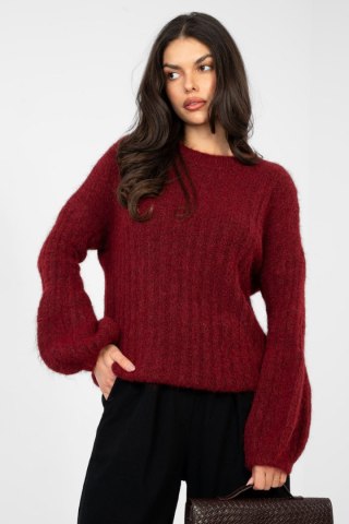 Sweter Damski Model MI-SW-9642.01 Bordo - Italy Moda