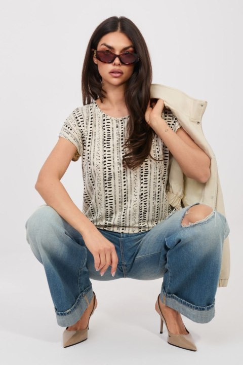 Bluzka Model D12110M02646F Light Beige - Sublevel