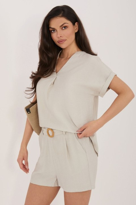 Bluzka Model D60103M11235B2 Light Beige - Sublevel