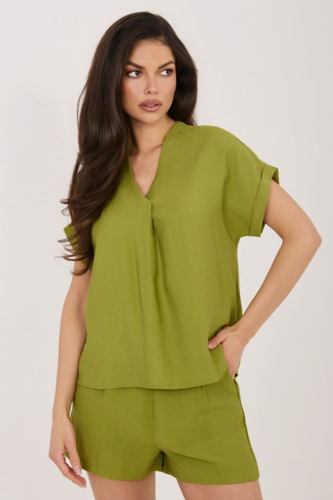 Bluzka Model D60103M11235B3 Oliwka - Sublevel