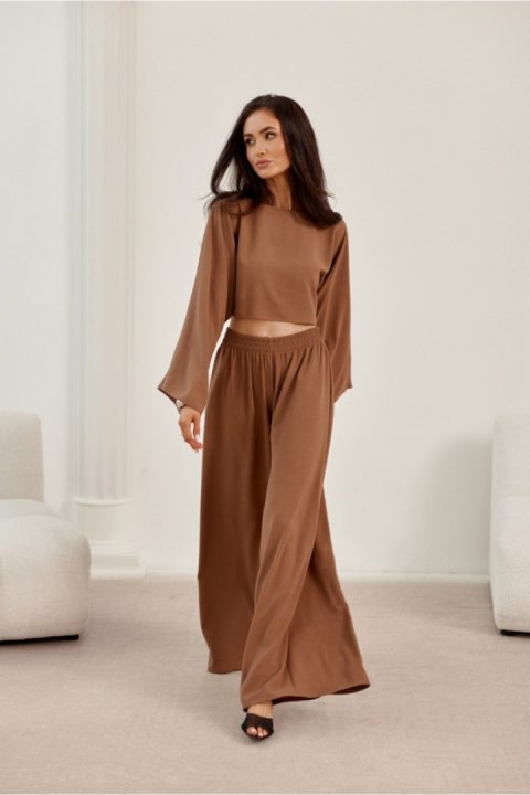 Bluzka Model Martina BRA BLU0216 Brown - Roco Fashion