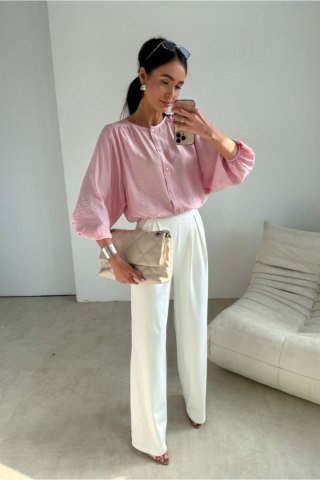 Bluzka Model Mirabela PRO BLU0234 Powder Pink - Roco Fashion