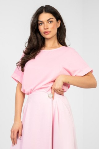 Bluzka Model RV-BZ-A1185.19 Light Pink - Rue Paris