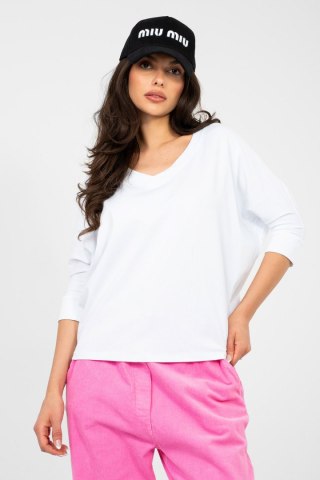 Bluzka Model RV-BZ-A1186.89 White - Rue Paris