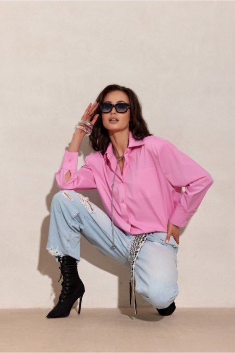 Koszula Damska Model Calista JAM BLU0229 Amarant - Roco Fashion