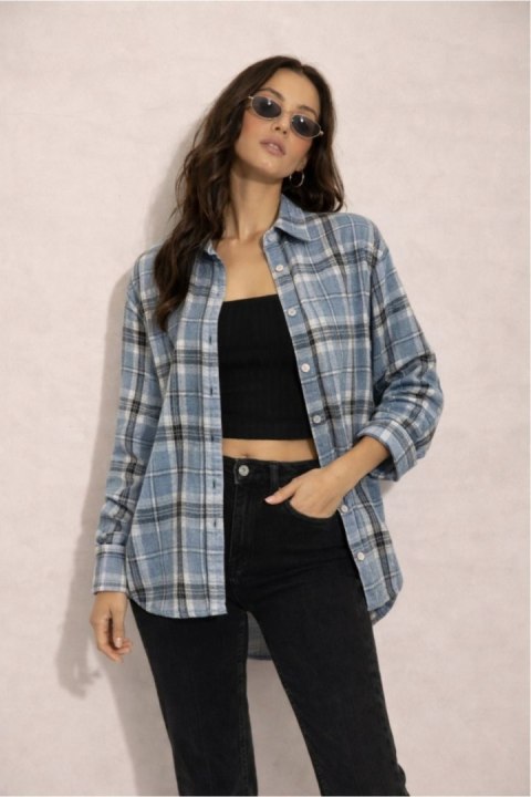 Koszula Damska Model Salina BLU0228 A52 Multicolor - Roco Fashion