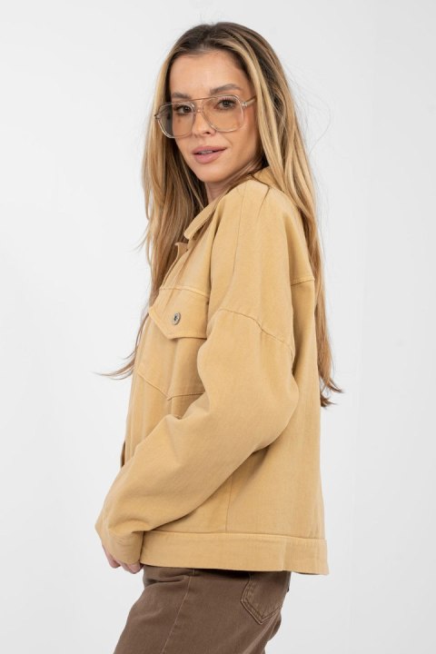 Kurtka Damska Model IT-KR-FL9568.29P Camel - Rue Paris