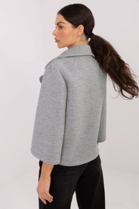 Płaszcz Damski Model IT-KR-FL8159.24 Grey - Rue Paris