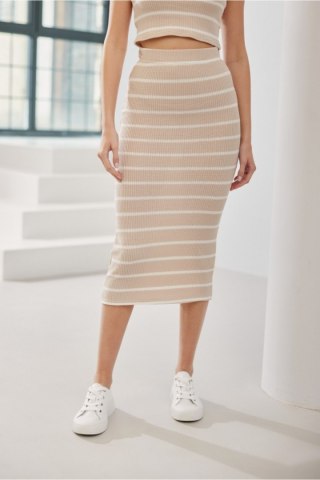 Spódnica Model Livya BEZ SPO0046 Beige - Roco Fashion