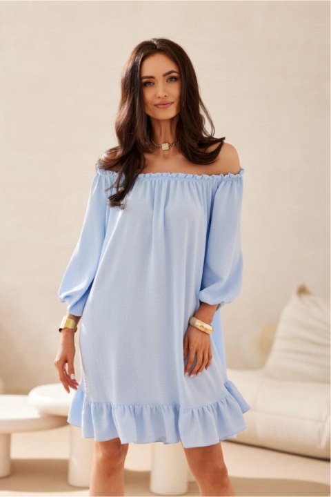 Sukienka Model Giulia BLE SUK0523 Błękit - Roco Fashion