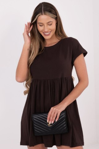 Sukienka Model RV-SK-5672.03P Dark Brown - Rue Paris