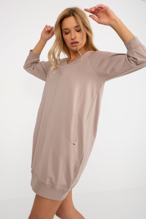 Sukienka Model RV-SK-7203.35P Dark Beige - BFG