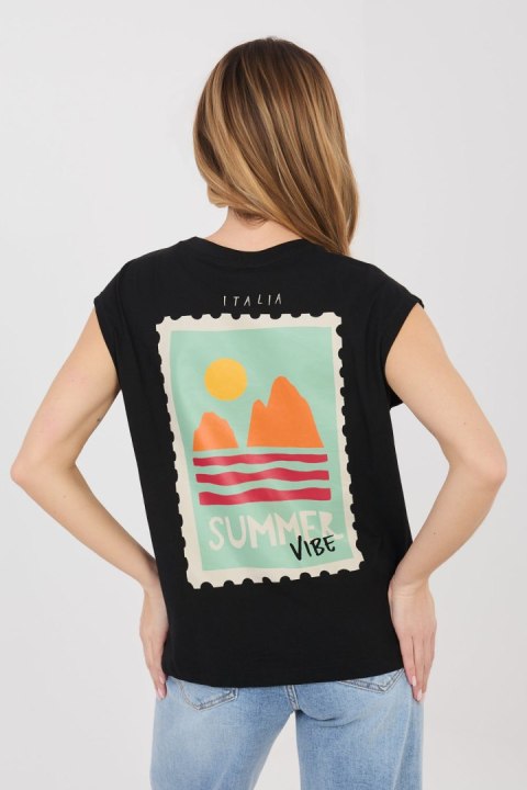 T-shirt Damski Model D12022M02769B Black - Sublevel