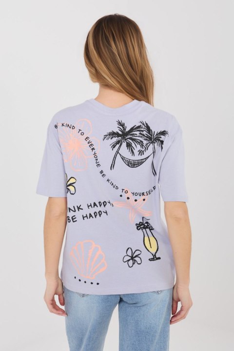 Tshirt Damski Model D12022AH02645AA Light Violet - Sublevel