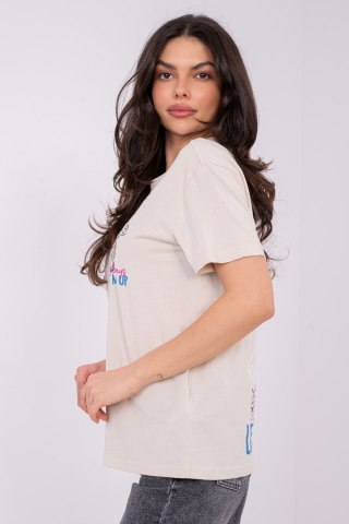 Tshirt Damski Model D12022AH02645Y Light Beige - Sublevel