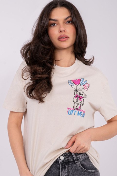 Tshirt Damski Model D12022AH02645Y Light Beige - Sublevel