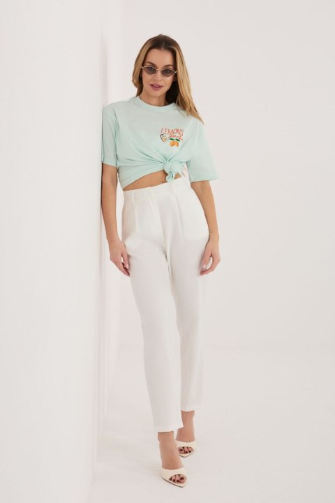 Tshirt Damski Model D12022AJ02645AD Mint - Sublevel