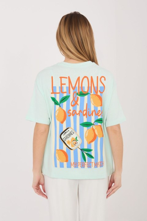 Tshirt Damski Model D12022AJ02645AD Mint - Sublevel