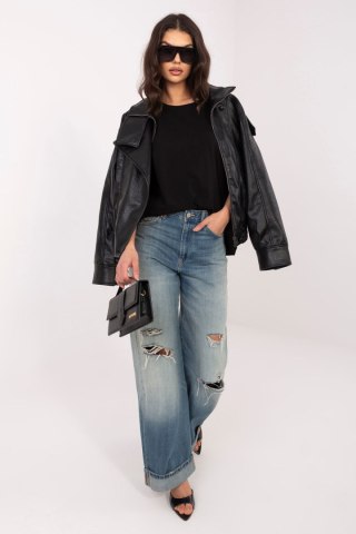 Tshirt Damski Model RV-BZ-A1230.12 Black - Rue Paris