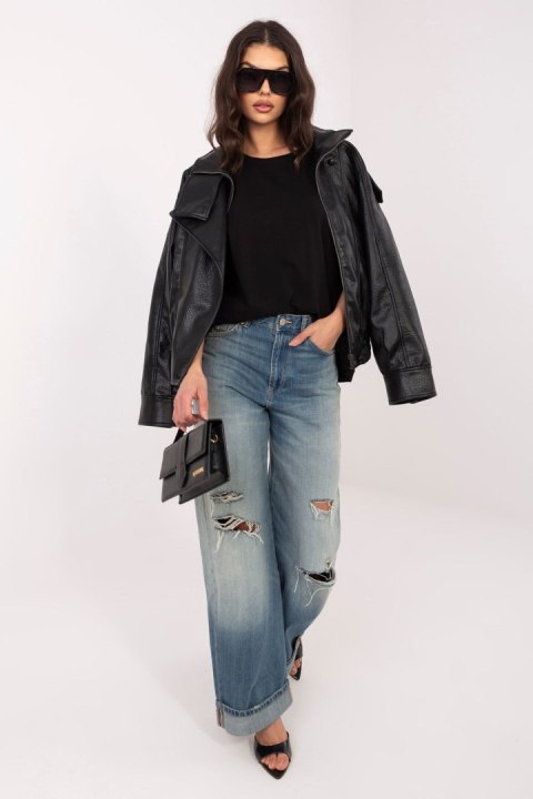 Tshirt Damski Model RV-BZ-A1230.12 Black - Rue Paris