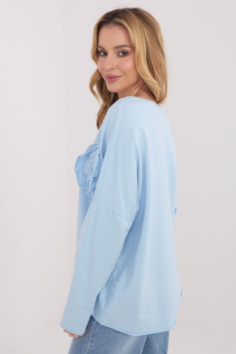 Bluzka Model IT-BZ-6694.69 Light Blue - Factory Price